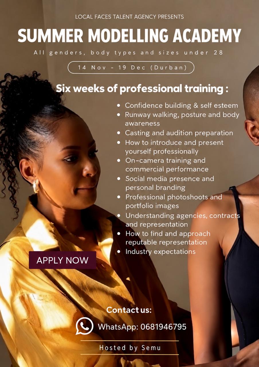 Local Faces Agency summer modelling campaign with programme overview